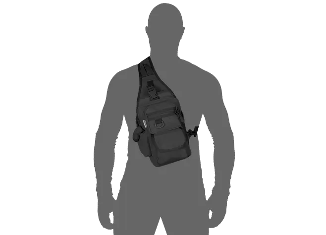 Сумка тактична Camotec Gunner Sling 2.0 Чорна Фото 2